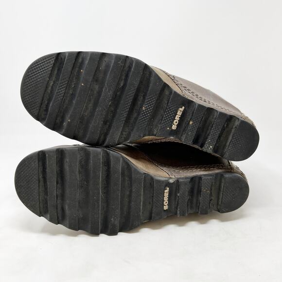 [Sorel] PDX Wedge Casual Ankle Boots Taupe Brown Lace Up Waterproof Winter 9.5 - Picture 12 of 12